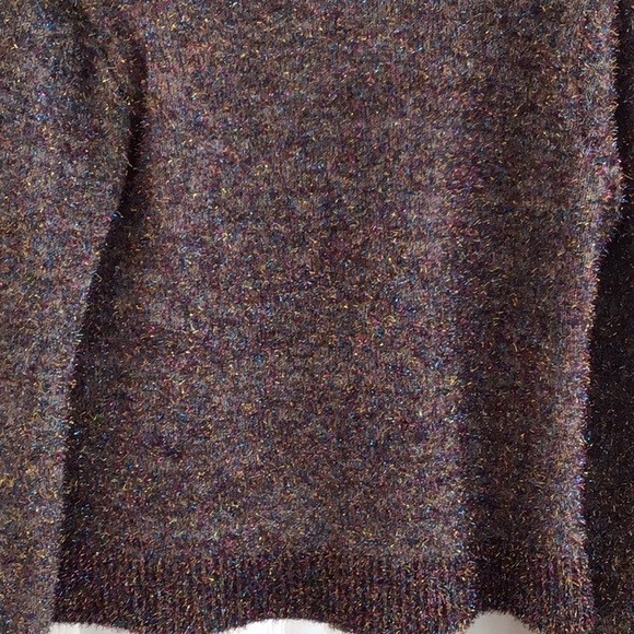 NOBO sz XL. METALLIC THREADS CROP HILO SWEATER - Picture 3 of 6